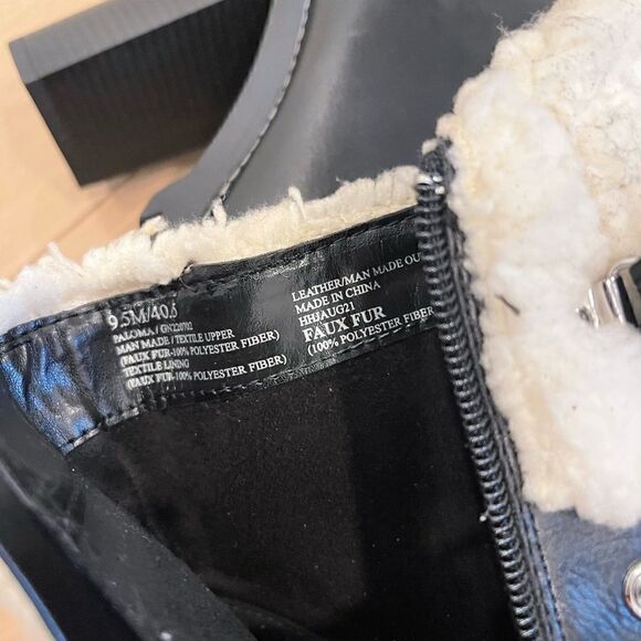 PALLI FAUX SHEARLING LACE-UP BOOTIE BCBGeneration - Picture 9 of 14